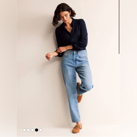 BODEN  Caroline Jersey Shirt SIZE: 6 - Picture 4 of 13